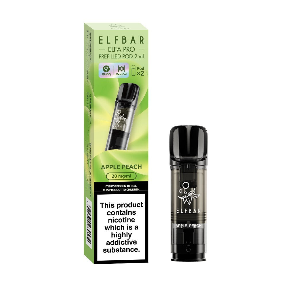 ELF BAR ELFA PRO PODS | Prefilled Replacement Pod | 2Ml 20Mg | E-Cig Pods 2 Pcs