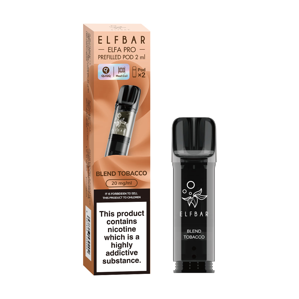 ELF BAR ELFA PRO PODS | Prefilled Replacement Pod | 2Ml 20Mg | E-Cig Pods 2 Pcs