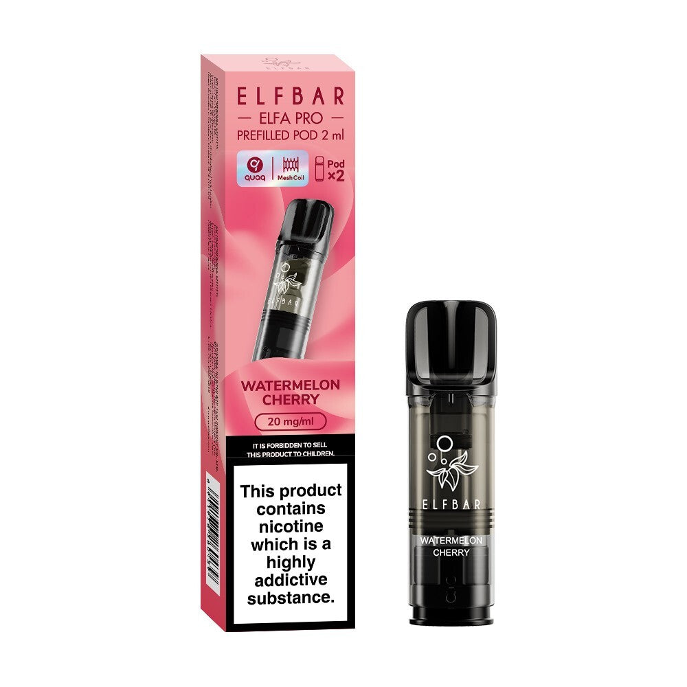 ELF BAR ELFA PRO PODS | Prefilled Replacement Pod | 2Ml 20Mg | E-Cig Pods 2 Pcs