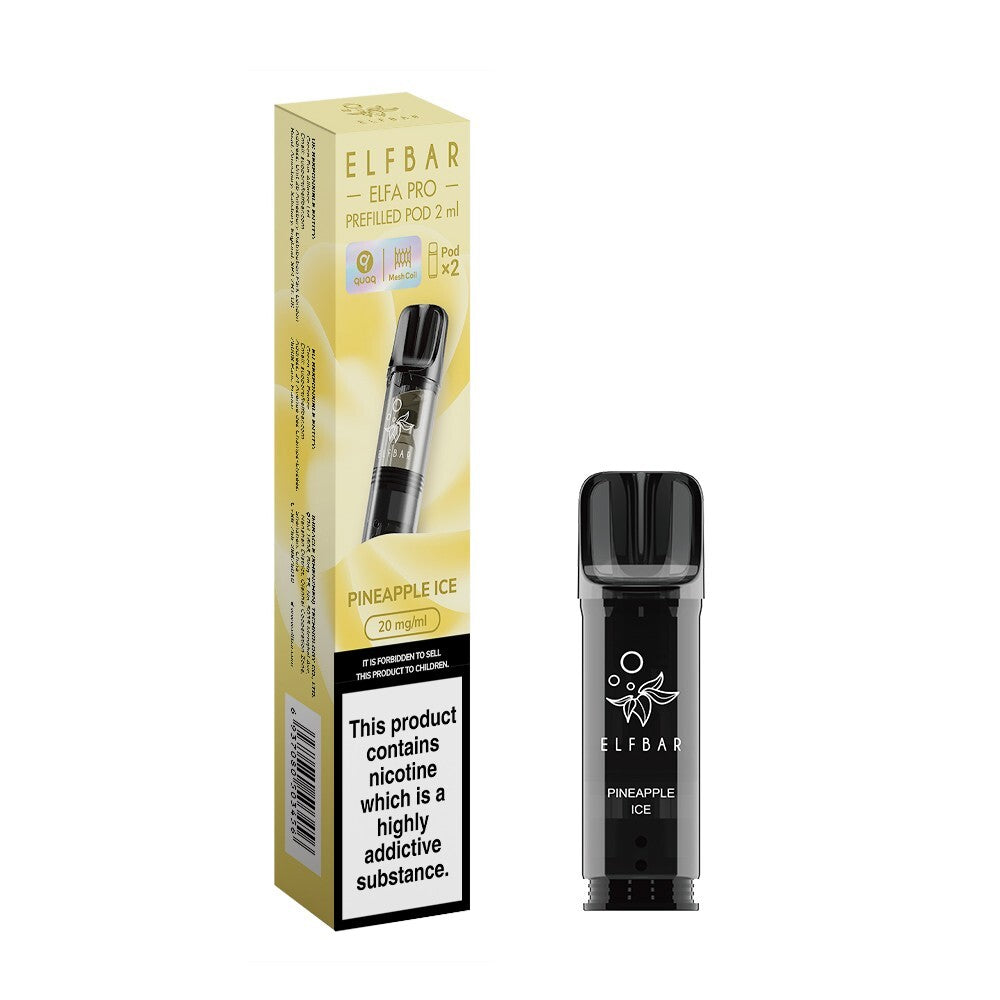 ELF BAR ELFA PRO PODS | Prefilled Replacement Pod | 2Ml 20Mg | E-Cig Pods 2 Pcs