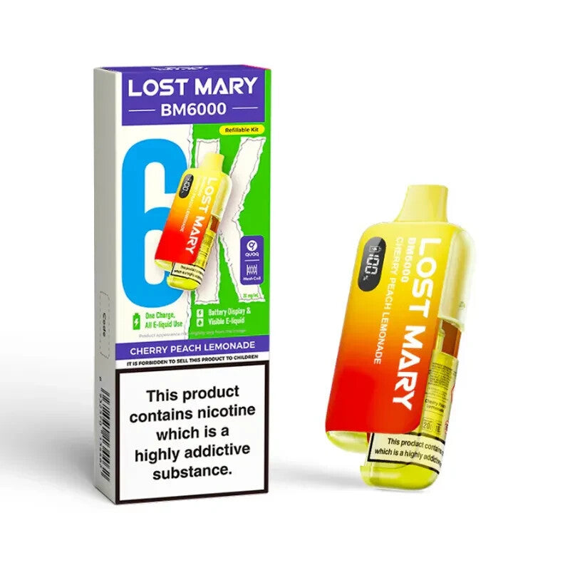 Lost Mary BM6000 Rechargeable Vape Kit Replaceable Pod E-Cig | 20Mg - Pack of 5