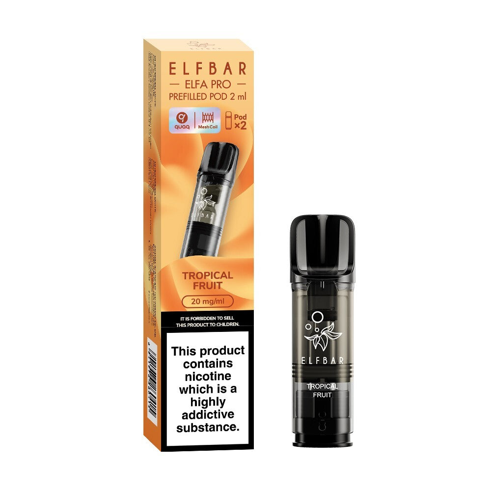ELF BAR ELFA PRO PODS | Prefilled Replacement Pod | 2Ml 20Mg | E-Cig Pods 2 Pcs