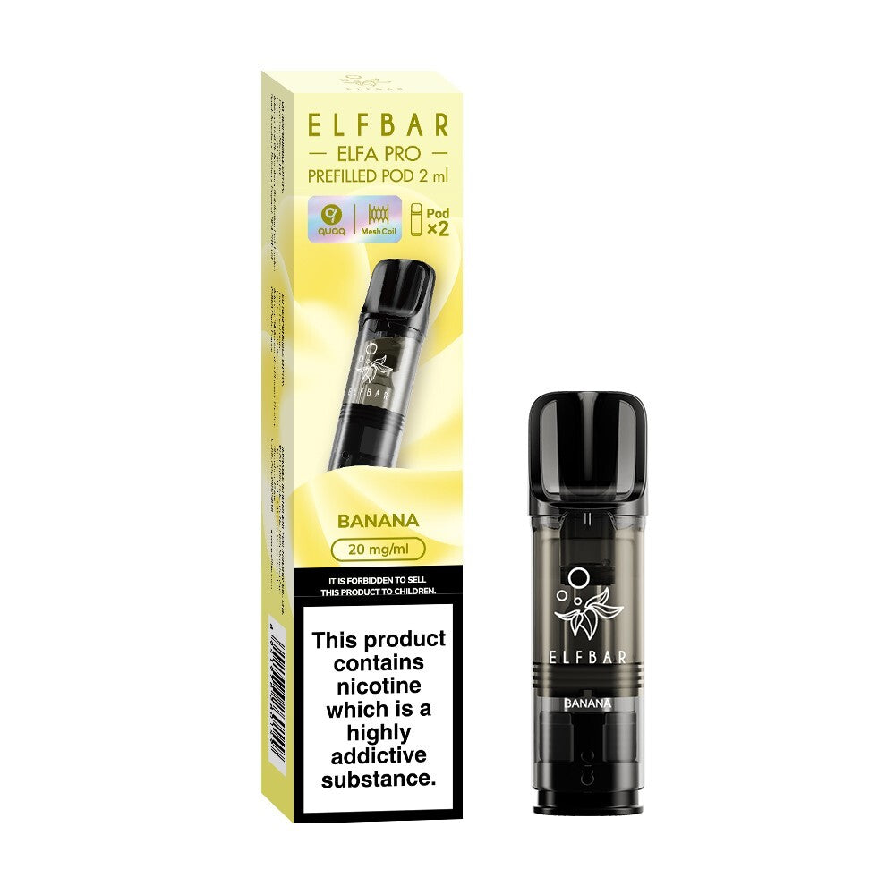 ELF BAR ELFA PRO PODS | Prefilled Replacement Pod | 2Ml 20Mg | E-Cig Pods 2 Pcs