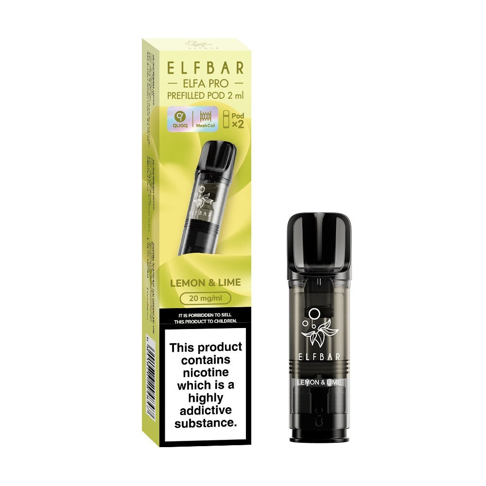 ELF BAR ELFA PRO PODS | Prefilled Replacement Pod | 2Ml 20Mg | E-Cig Pods 2 Pcs
