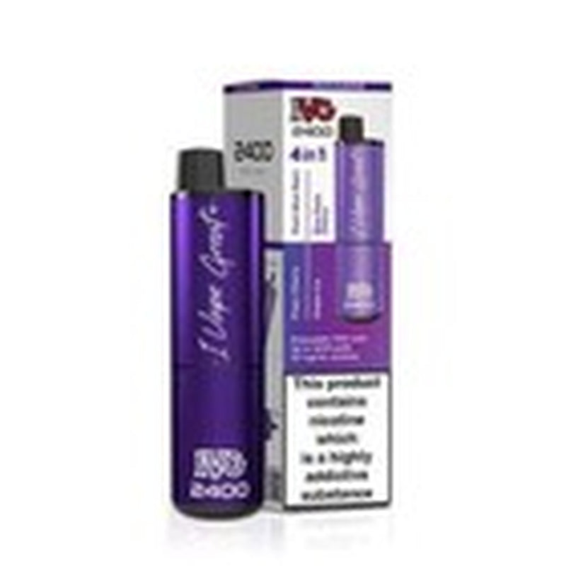 IVG 2400 Prefilled Pod Kit 4 in 1 Vape Pen 2400 Puffs E-Cig 20Mg Nic Salt 4X 2Ml