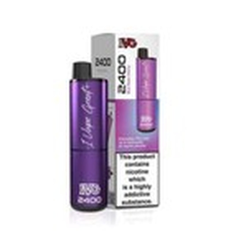 IVG 2400 Prefilled Pod Kit 4 in 1 Vape Pen 2400 Puffs E-Cig 20Mg Nic Salt 4X 2Ml