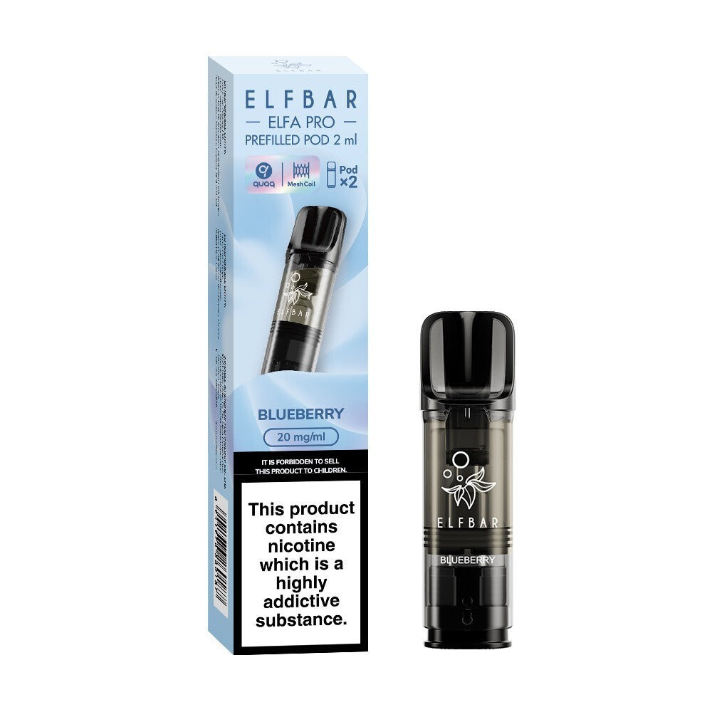 ELF BAR ELFA PRO PODS | Prefilled Replacement Pod | 2Ml 20Mg | E-Cig Pods 2 Pcs