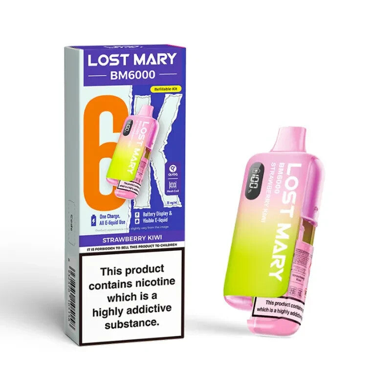 Lost Mary BM6000 Rechargeable Vape Kit Replaceable Pod E-Cig | 20Mg - Pack of 5