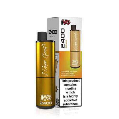 IVG 2400 Prefilled Pod Kit 4 in 1 Vape Pen 2400 Puffs E-Cig 20Mg Nic Salt 4X 2Ml