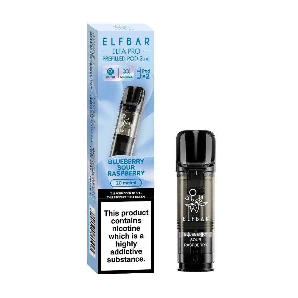 ELF BAR ELFA PRO PODS | Prefilled Replacement Pod | 2Ml 20Mg | E-Cig Pods 2 Pcs