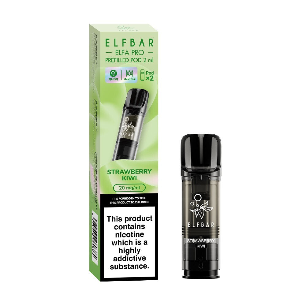 ELF BAR ELFA PRO PODS | Prefilled Replacement Pod | 2Ml 20Mg | E-Cig Pods 2 Pcs