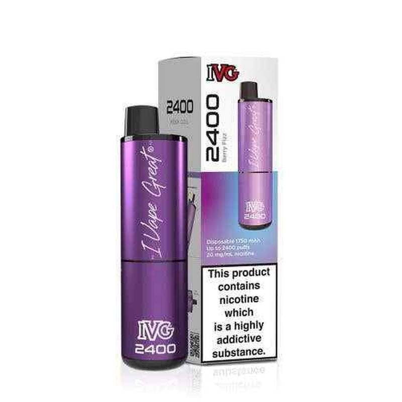 IVG 2400 Prefilled Pod Kit 4 in 1 Vape Pen 2400 Puffs E-Cig 20Mg Nic Salt 4X 2Ml