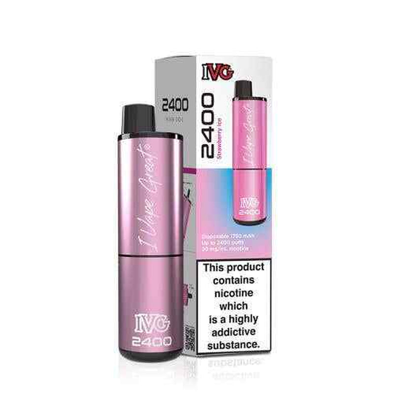 IVG 2400 Prefilled Pod Kit 4 in 1 Vape Pen 2400 Puffs E-Cig 20Mg Nic Salt 4X 2Ml