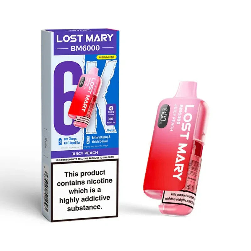 Lost Mary BM6000 Rechargeable Vape Kit Replaceable Pod E-Cig | 20Mg - Pack of 5