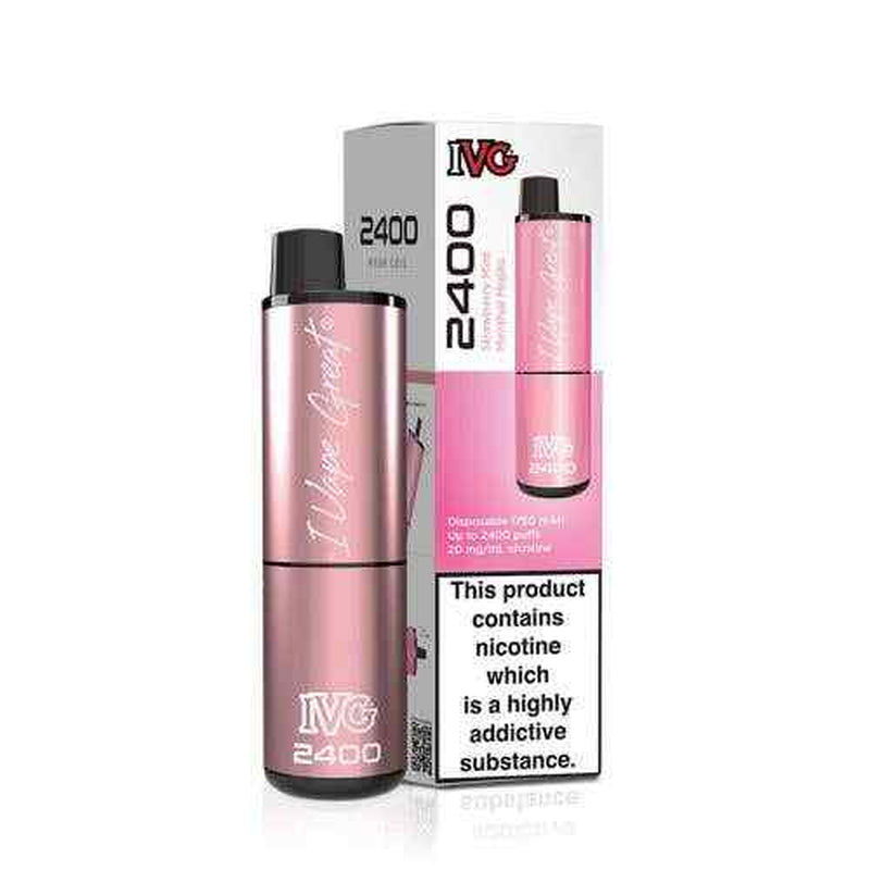 IVG 2400 Prefilled Pod Kit 4 in 1 Vape Pen 2400 Puffs E-Cig 20Mg Nic Salt 4X 2Ml