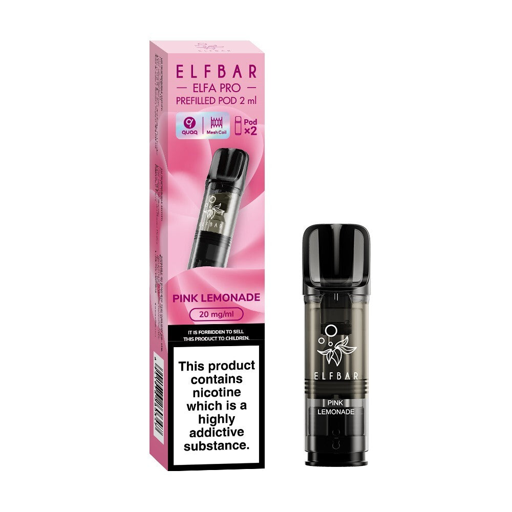 ELF BAR ELFA PRO PODS | Prefilled Replacement Pod | 2Ml 20Mg | E-Cig Pods 2 Pcs