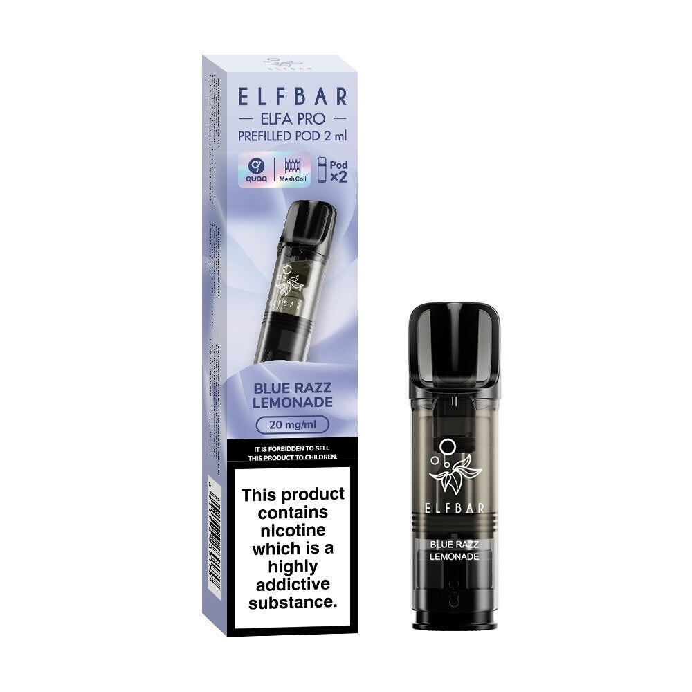 ELF BAR ELFA PRO PODS | Prefilled Replacement Pod | 2Ml 20Mg | E-Cig Pods 2 Pcs