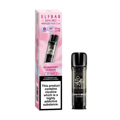 ELF BAR ELFA PRO PODS | Prefilled Replacement Pod | 2Ml 20Mg | E-Cig Pods 2 Pcs