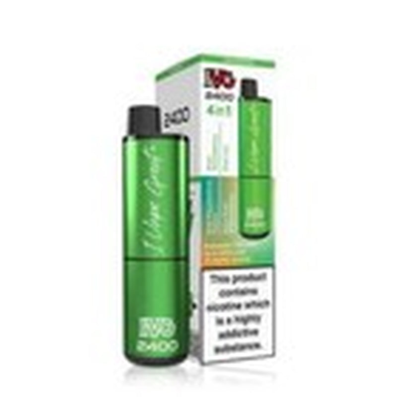 IVG 2400 Prefilled Pod Kit 4 in 1 Vape Pen 2400 Puffs E-Cig 20Mg Nic Salt 4X 2Ml