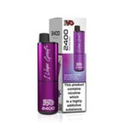 IVG 2400 Prefilled Pod Kit 4 in 1 Vape Pen 2400 Puffs E-Cig 20Mg Nic Salt 4X 2Ml
