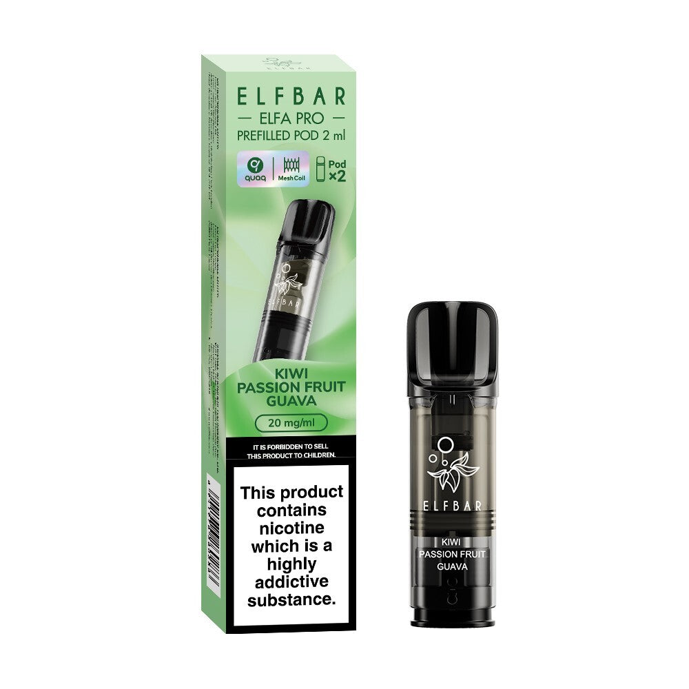 ELF BAR ELFA PRO PODS | Prefilled Replacement Pod | 2Ml 20Mg | E-Cig Pods 2 Pcs