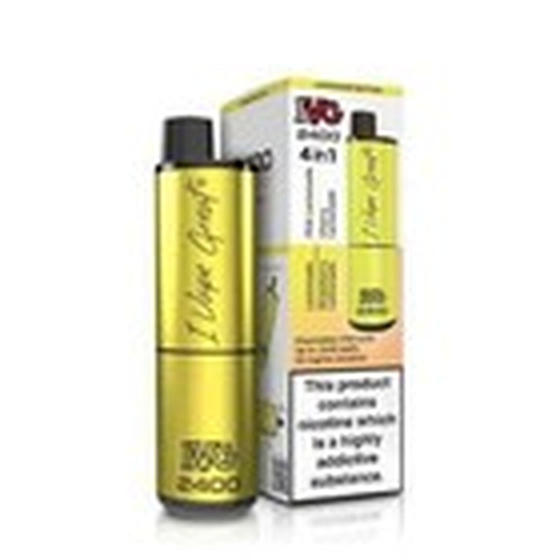 IVG 2400 Prefilled Pod Kit 4 in 1 Vape Pen 2400 Puffs E-Cig 20Mg Nic Salt 4X 2Ml