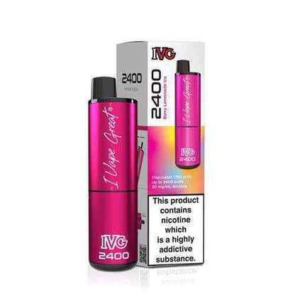 IVG 2400 Prefilled Pod Kit 4 in 1 Vape Pen 2400 Puffs E-Cig 20Mg Nic Salt 4X 2Ml