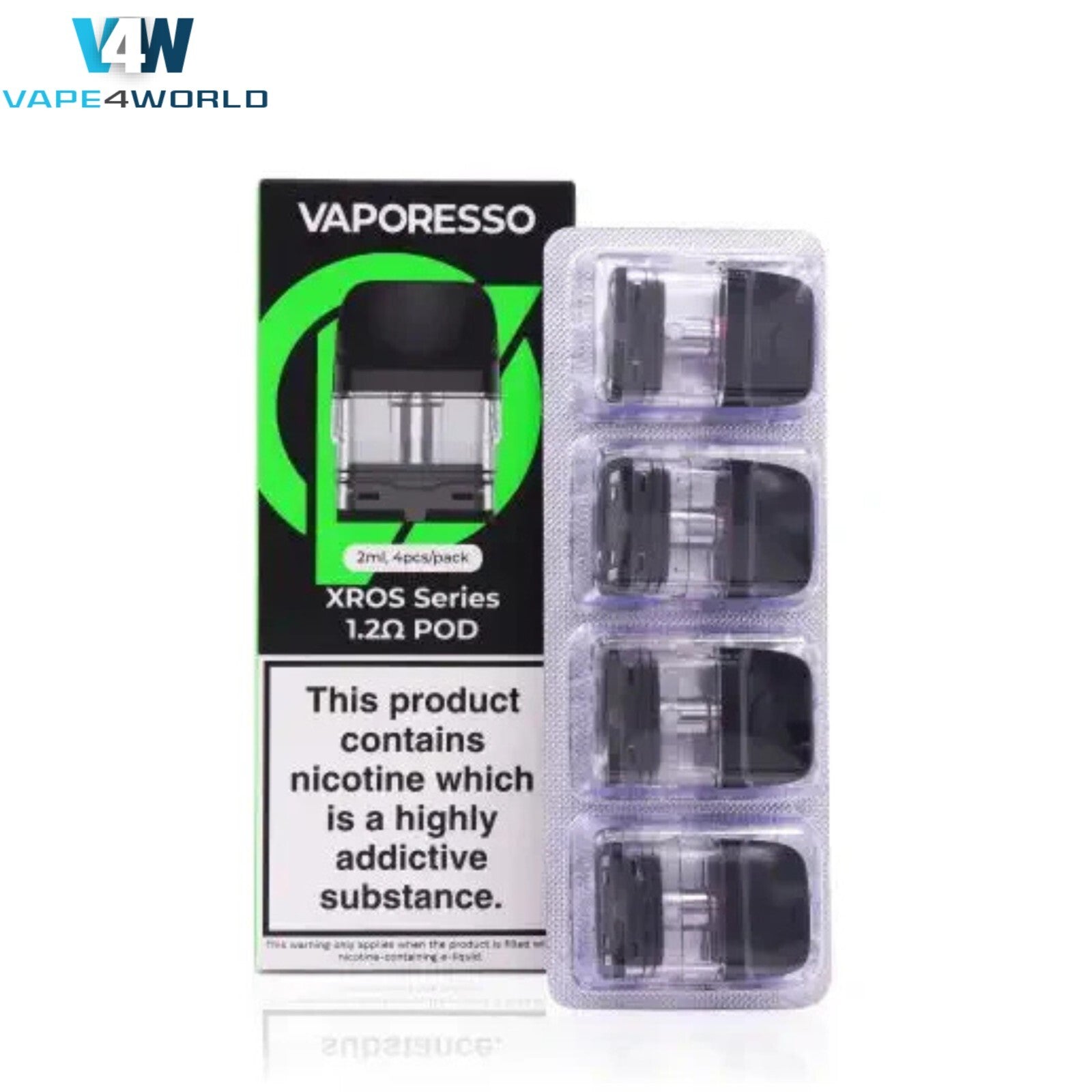 VAPORESSO XROS MINI - 3 Mini Replacement Pods 2Ml Top Fill 0.6 0.8 1.2 0.4 Ohm