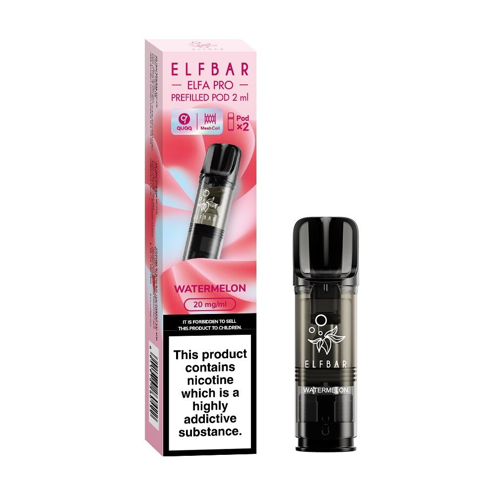 ELF BAR ELFA PRO PODS | Prefilled Replacement Pod | 2Ml 20Mg | E-Cig Pods 2 Pcs