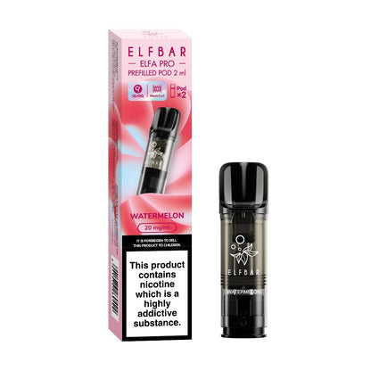 ELF BAR ELFA PRO PODS | Prefilled Replacement Pod | 2Ml 20Mg | E-Cig Pods 2 Pcs