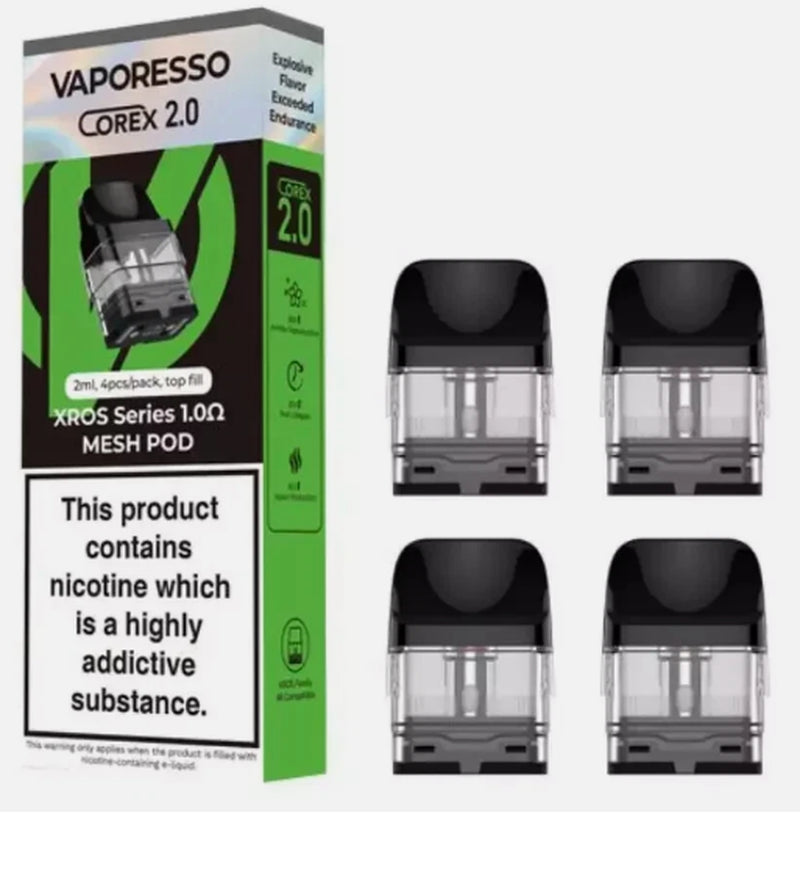 VAPORESSO XROS MINI - 3 Mini Replacement Pods 2Ml Top Fill 0.6 0.8 1.2 0.4 Ohm
