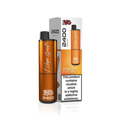 IVG 2400 Prefilled Pod Kit 4 in 1 Vape Pen 2400 Puffs E-Cig 20Mg Nic Salt 4X 2Ml