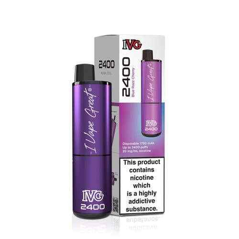 IVG 2400 Prefilled Pod Kit 4 in 1 Vape Pen 2400 Puffs E-Cig 20Mg Nic Salt 4X 2Ml