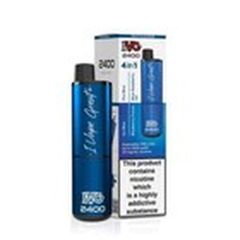 IVG 2400 Prefilled Pod Kit 4 in 1 Vape Pen 2400 Puffs E-Cig 20Mg Nic Salt 4X 2Ml