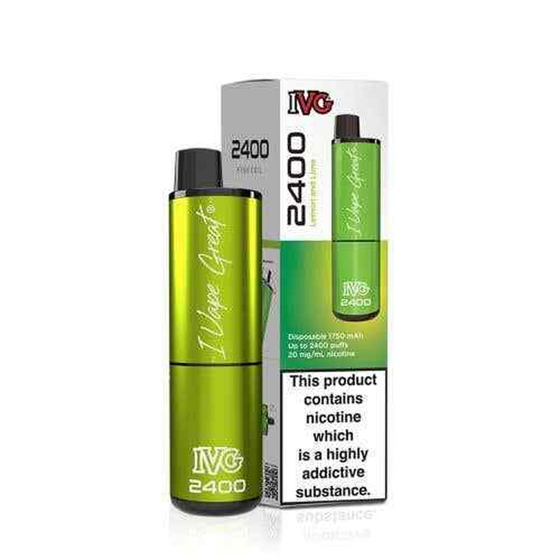 IVG 2400 Prefilled Pod Kit 4 in 1 Vape Pen 2400 Puffs E-Cig 20Mg Nic Salt 4X 2Ml