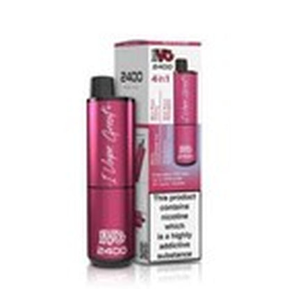 IVG 2400 Prefilled Pod Kit 4 in 1 Vape Pen 2400 Puffs E-Cig 20Mg Nic Salt 4X 2Ml