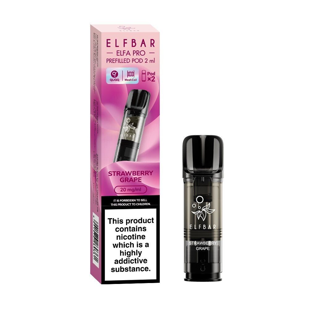 ELF BAR ELFA PRO PODS | Prefilled Replacement Pod | 2Ml 20Mg | E-Cig Pods 2 Pcs