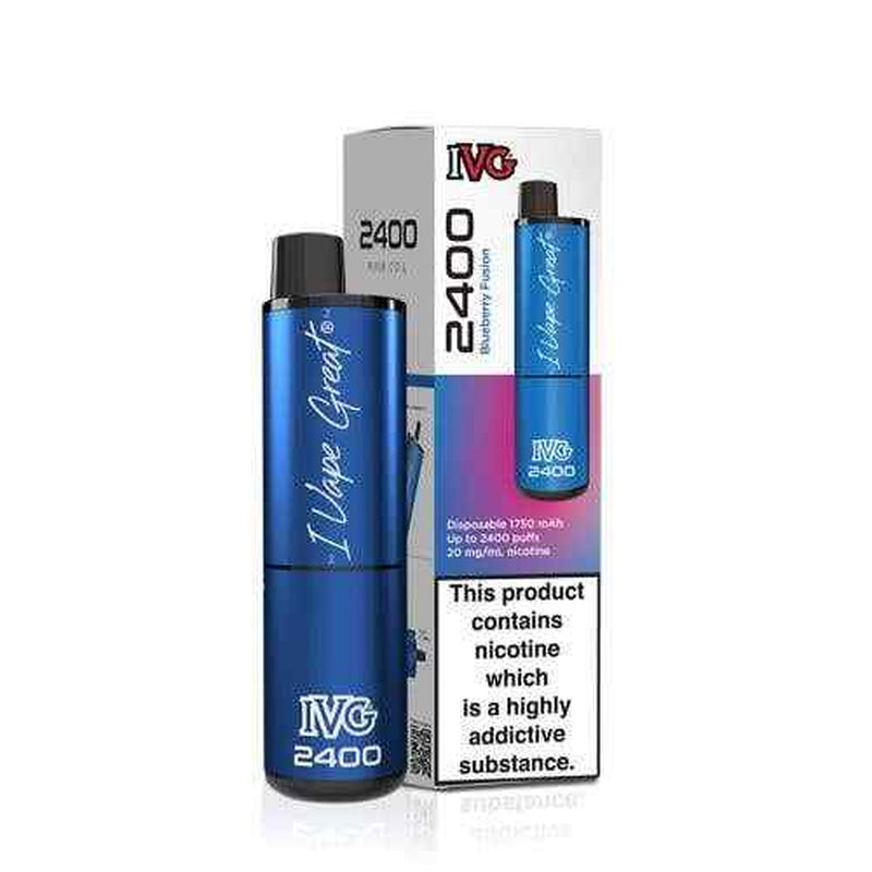 IVG 2400 Prefilled Pod Kit 4 in 1 Vape Pen 2400 Puffs E-Cig 20Mg Nic Salt 4X 2Ml
