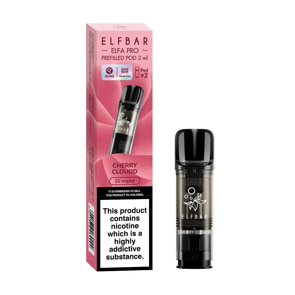 ELF BAR ELFA PRO PODS | Prefilled Replacement Pod | 2Ml 20Mg | E-Cig Pods 2 Pcs